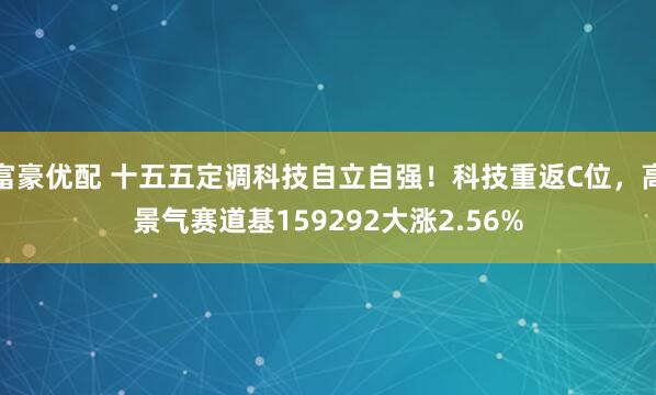 富豪优配 十五五定调科技自立自强！科技重返C位，高景气赛道基159292大涨2.56%