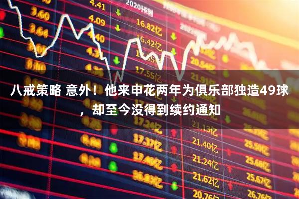 八戒策略 意外！他来申花两年为俱乐部独造49球，却至今没得到续约通知