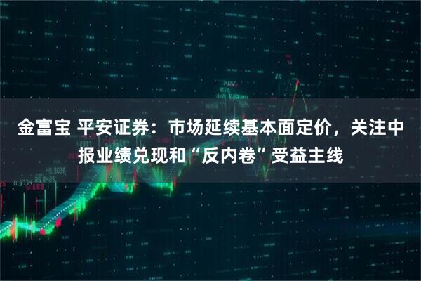 金富宝 平安证券：市场延续基本面定价，关注中报业绩兑现和“反内卷”受益主线